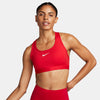 Women's Nike Medium Support Swoosh Bra - 657UNRED