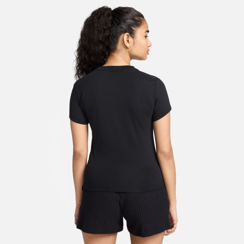 Women's Nike NSW Chill Knit T-Shirt - 010 - BLACK