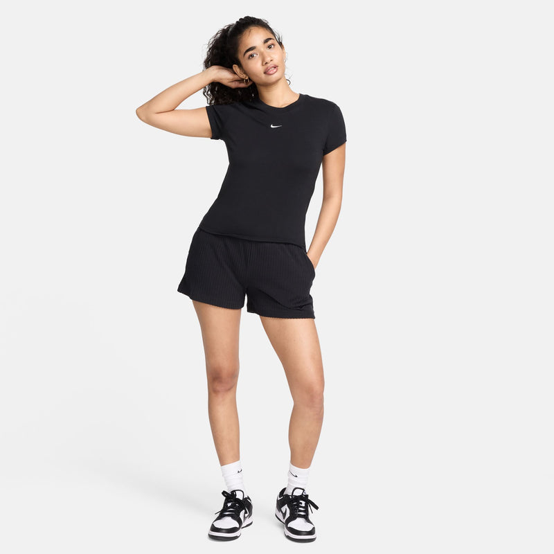 Women's Nike NSW Chill Knit T-Shirt - 010 - BLACK
