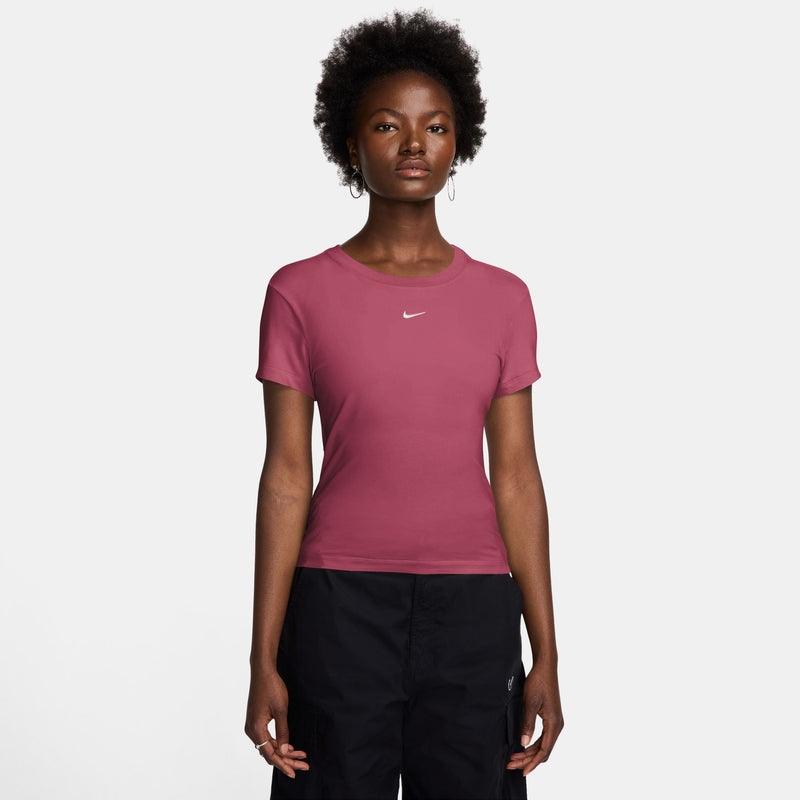 Women's Nike NSW Chill Knit T-Shirt - 634 - SWEET BEET