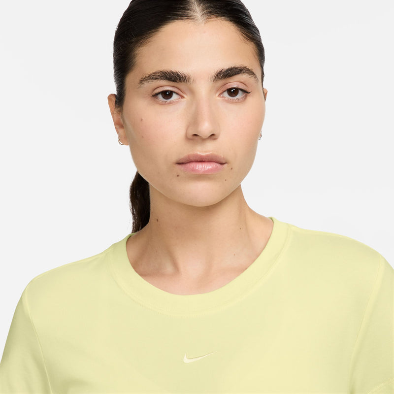 Women's Nike NSW Chill Knit T-Shirt - 744 - ALABASTER YELLOW