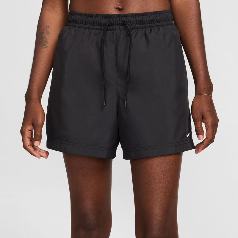 Women's Nike NSW Classic Woven Mid-Rise Short - 010 - BLACK
