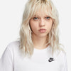 Women's Nike NSW Club Essentials T-Shirt - 100 - WHITE/BLACK