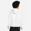 Women's Nike NSW Club Graphic Fleece Hoodie - 100 - WHITE/BLACK