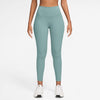 Women's Nike One High-Waisted 7/8 Leggings - 017 - CANNON BLUE