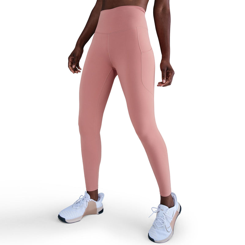 Women's Nike One High-Waisted 7/8 Leggings - 685 - RUST PINK