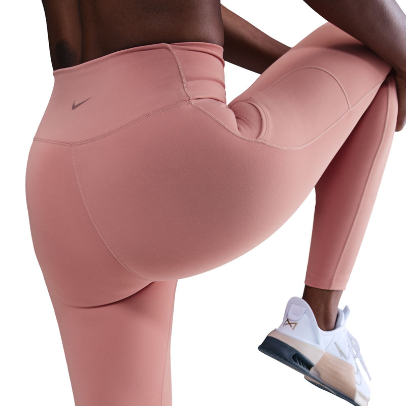 Women's Nike One High-Waisted 7/8 Leggings - 685 - RUST PINK