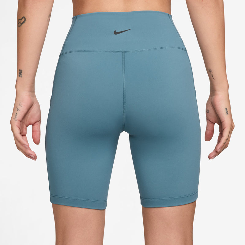 Women's Nike One High-Waisted 8" Biker Shorts - 008SBLUE