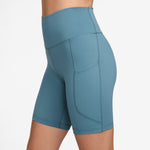 Women's Nike One High-Waisted 8" Biker Shorts - 008SBLUE