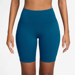 Women's Nike One High-Waisted 8" Biker Shorts - 301 - GREEN
