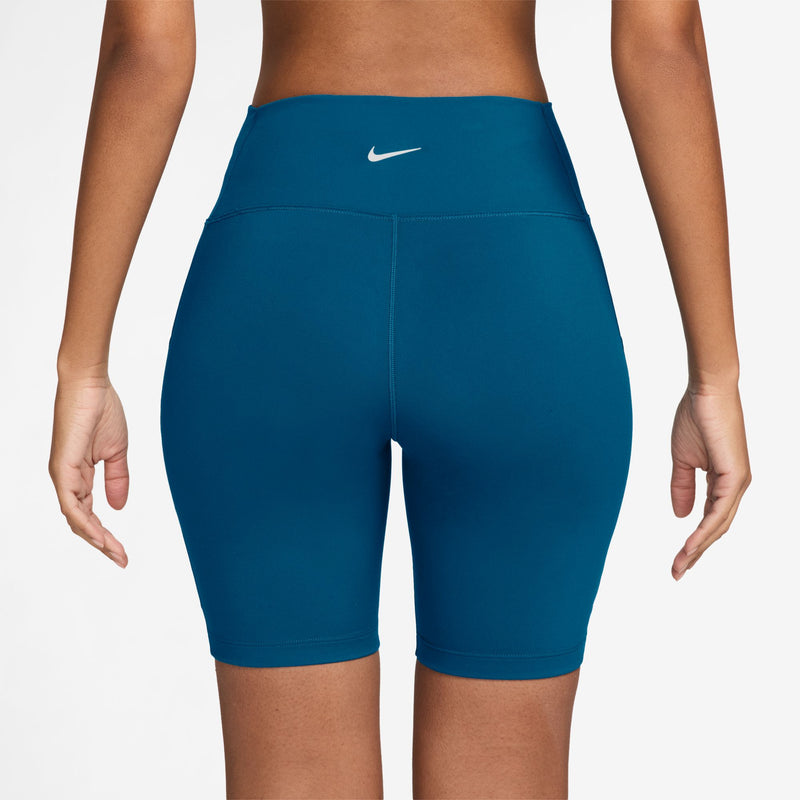 Women's Nike One High-Waisted 8" Biker Shorts - 301 - GREEN