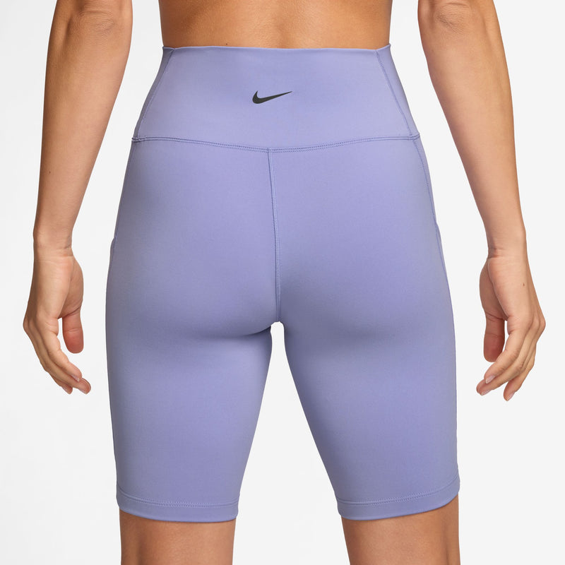 Women's Nike One High-Waisted 8" Biker Shorts - 533LILAC