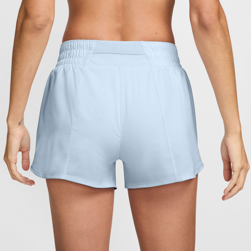 Women's Nike One Mid-Rise Swoosh Short - 423BLUET