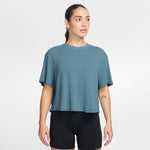 Women's Nike One Relaxed Crop T-Shirt - 006 - SMOKEY BLUE