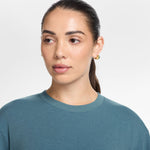 Women's Nike One Relaxed Crop T-Shirt - 006 - SMOKEY BLUE
