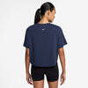 Women's Nike One Relaxed Crop T-Shirt - 410 - MIDNIGHT