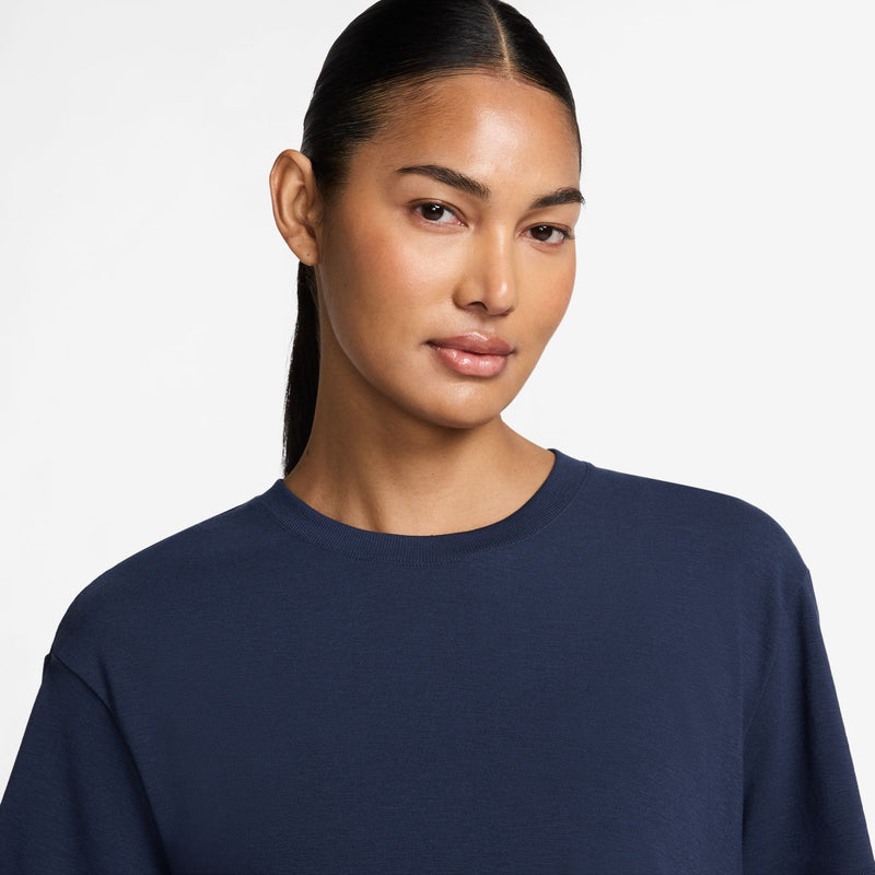 Women's Nike One Relaxed Crop T-Shirt - 410 - MIDNIGHT