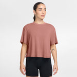 Women's Nike One Relaxed Crop T-Shirt - 685RPINK