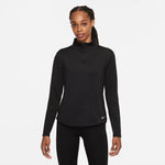 Women's Nike One Thermafit 1/2 Zip - 010 - BLACK