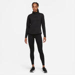 Women's Nike One Thermafit 1/2 Zip - 010 - BLACK