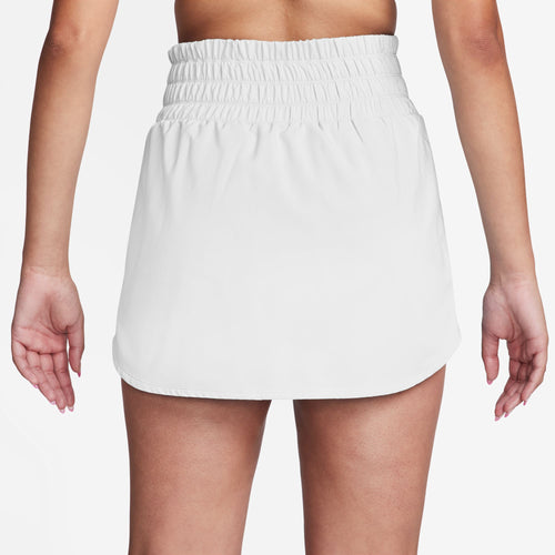 Women's Nike One Ultra High-Waisted Skort - 100 - WHITE/BLACK