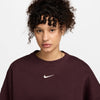 Women's Nike Phoenix Over-Oversized Fleece Crew - 652BURGU