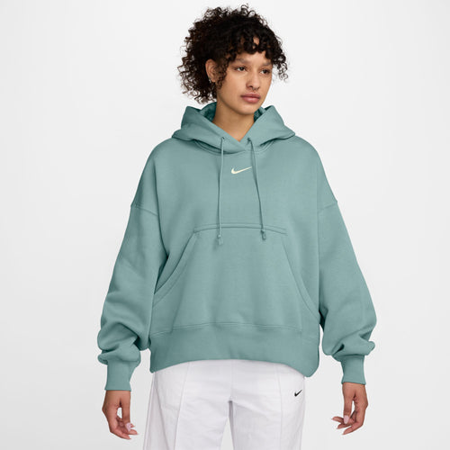 Women's Nike Phoenix Over-Oversized Fleece Hoodie - 017 - CANNON BLUE