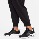 Women's Nike Plus Dri-FIT One High- Waisted 7/8 French Terry Joggers - 010 - BLACK