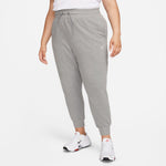 Women's Nike Plus Dri-FIT One High- Waisted 7/8 French Terry Joggers - 091 - CARBON