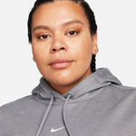 Women's Nike Plus Therma-FIT One Pullover Hoodie - 091 - CARBON