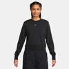 Women's Nike Sportswear Chill French Terry Sweatshirt - 010 - BLACK