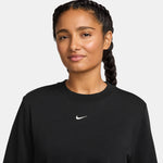 Women's Nike Sportswear Chill French Terry Sweatshirt - 010 - BLACK