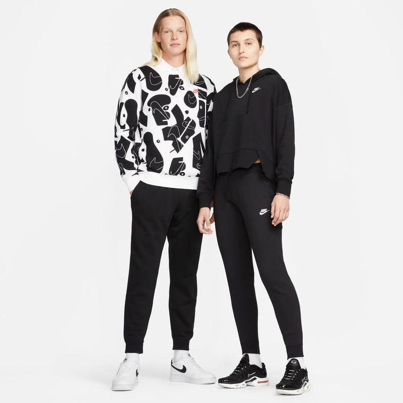 Women's Nike Sportswear Club Fleece Mid-Rise Joggers - 010 - BLACK