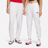 Women's Nike Sportswear Club Fleece Mid-Rise Joggers - 100 - WHITE/BLACK