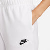 Women's Nike Sportswear Club Fleece Mid-Rise Joggers - 100 - WHITE/BLACK