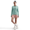 Women's Nike Sportswear Club Longsleeve T-Shirt - 017 - CANNON BLUE