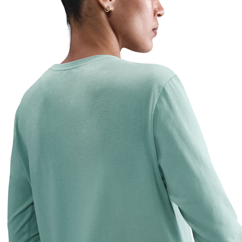 Women's Nike Sportswear Club Longsleeve T-Shirt - 017 - CANNON BLUE