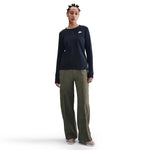Women's Nike Sportswear Club Longsleeve T-Shirt - 451 - OBSIDIAN