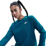 Women's Nike Sportwear Club Fleece Sweatshirt - 301 - GREEN ABYSS