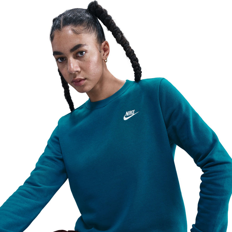 Women's Nike Sportwear Club Fleece Sweatshirt - 301 - GREEN ABYSS