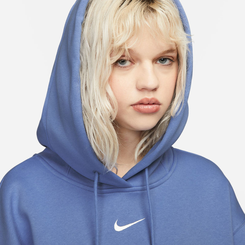 Women's Nike Sportwear Phoenix Pullover Hoodie - 450 - POLAR BLUE