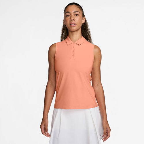 Women's Nike Victory Dri-Fit Sleeveless Polo - 844 - APRICOT