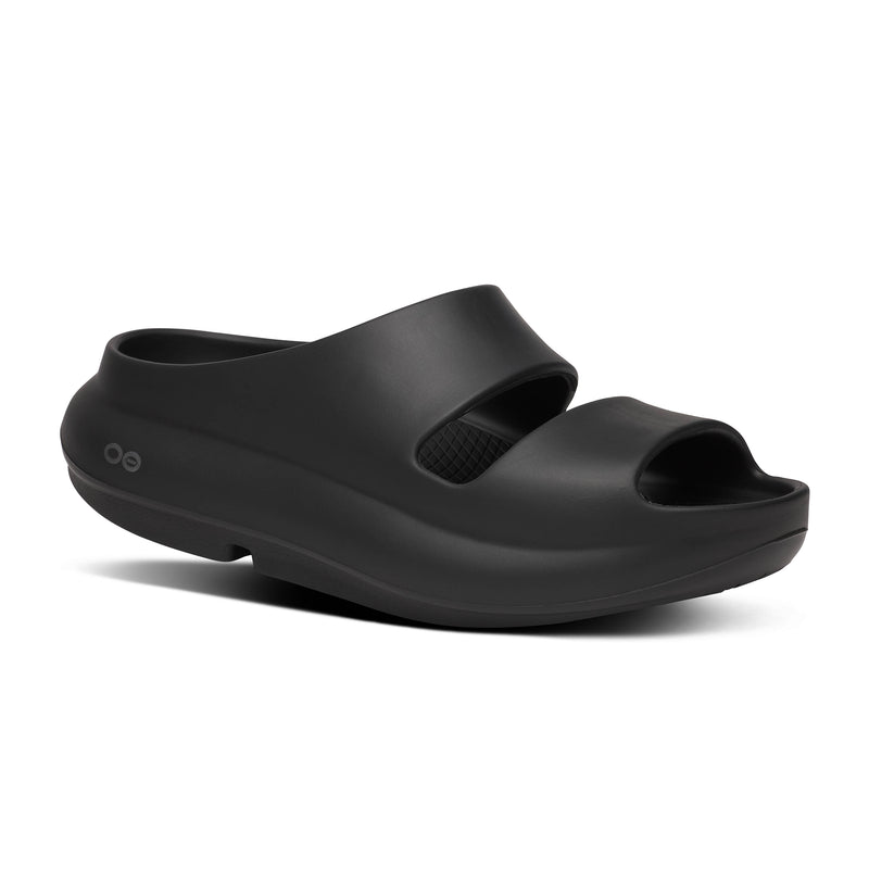 Women's OOFOS OOyea Slide Sandals - BLACK