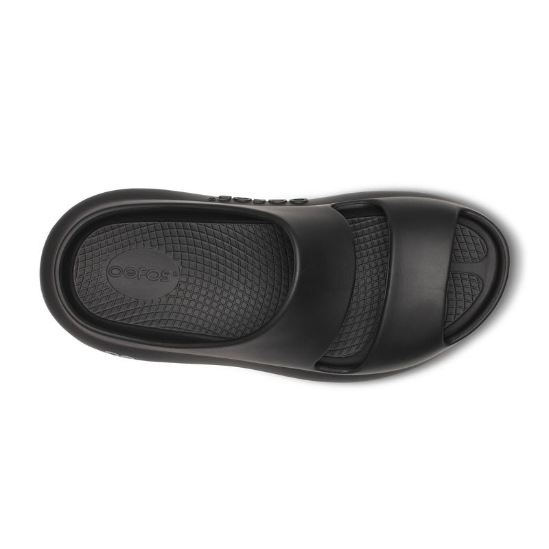 Women's OOFOS OOyea Slide Sandals - BLACK