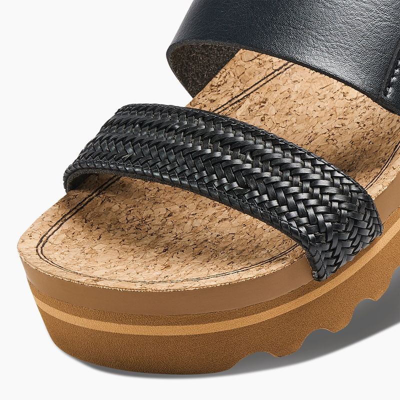 Women's Reef Cushion Vista Hi Sandals - BLKBRAID