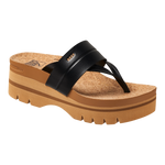 Women's Reef Lennox Higher Sandal - BLKTAN