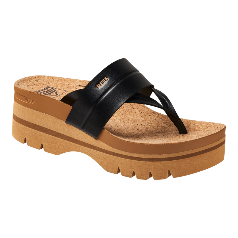 Women's Reef Lennox Higher Sandal - BLKTAN