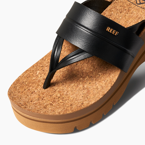 Women's Reef Lennox Higher Sandal - BLKTAN