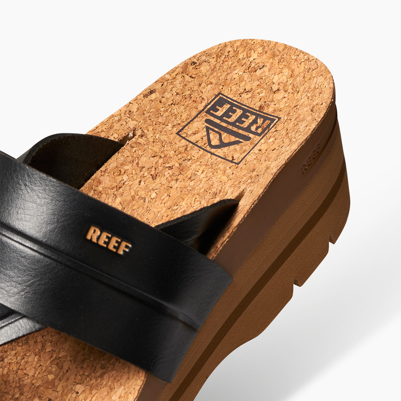 Women's Reef Lennox Higher Sandal - BLKTAN