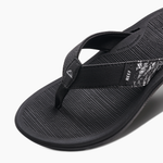 Women's Reef Santa Ana Sandals - BLACK/WHITE